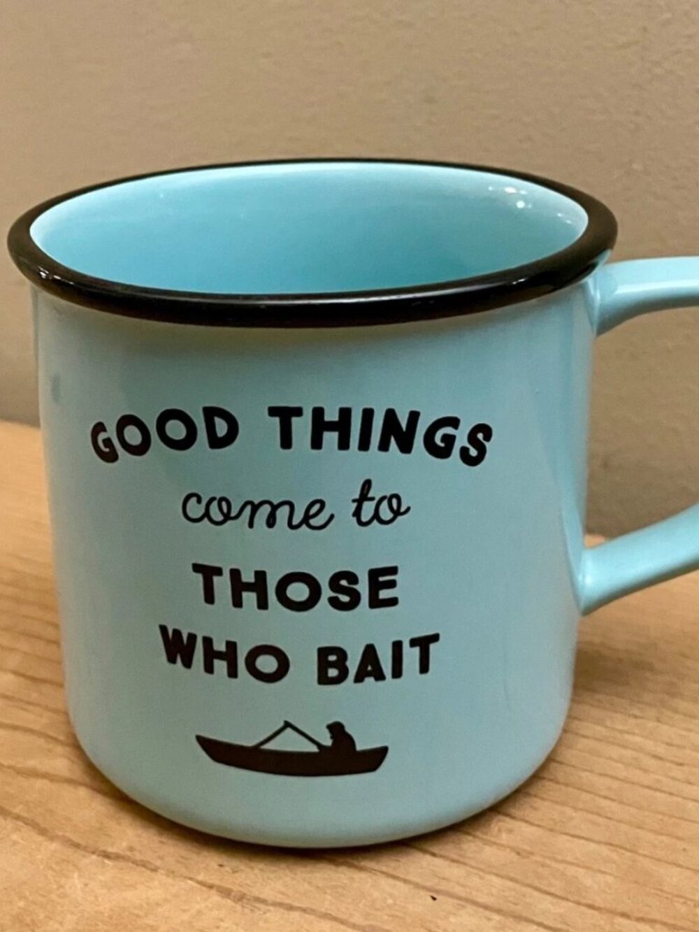 Funny Fishing Mug Good Things Come to Those Who Bait Coffee Cup Fisherman Gift